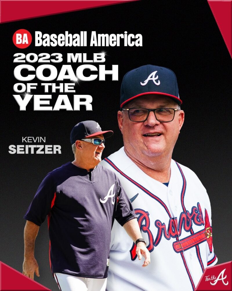 [Atlanta Braves] @BaseballAmerica の 2023 MLB 年間最優秀コーチに選ばれたセイツ、おめでとうございます!