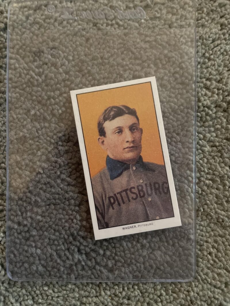 私の複製ホーナス・ワグナー野球カード。