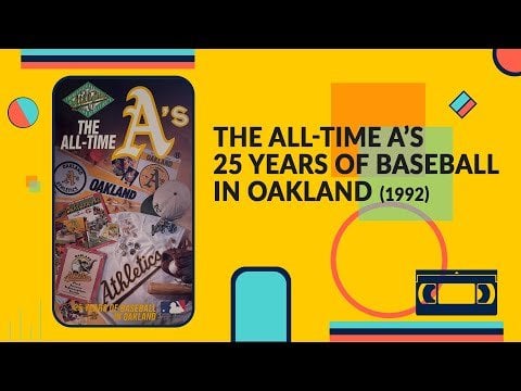 オールタイム A ズ: オークランドの野球 25 年 - VHS リッピング (1992)