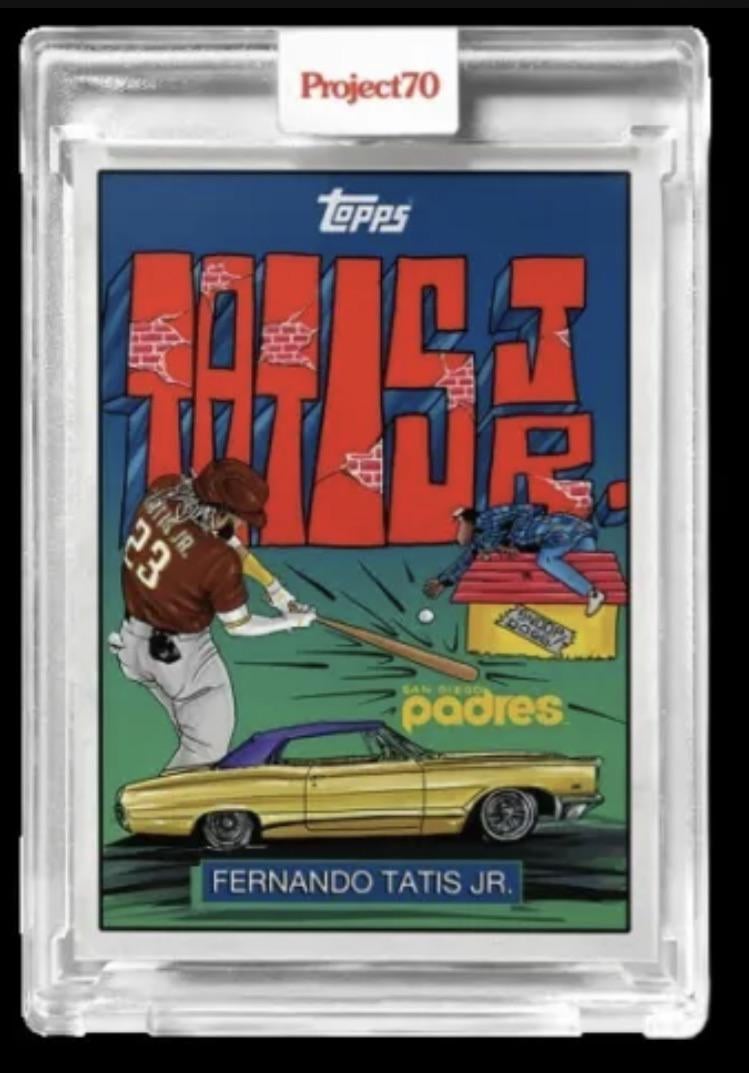 すべての野球ファンに呼びかけます。 スヌープ・ドッグをイメージしたタティス・ジュニア・カードをプレゼントします。