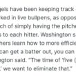 [BTH] #Angels の新しい投手コーチから私たちが目にした最初の具体的な変化は、「投手がより効率的に打者を退かせる方法を学ぶのを助ける取り組み」としてブルペンでカウントを追跡することです。 ウォッシュ氏はまた、5人を「排除して」潜伏したいとも述べた。