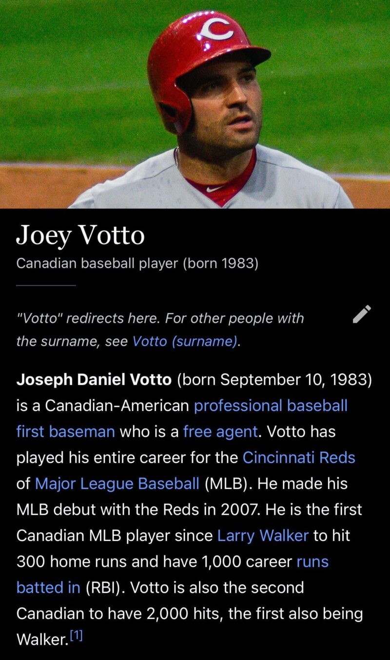 私の「Wikipedia ページのスレッドのスクリーンショットに基づいて選手を推測する」という内容が /r/baseball から削除されました