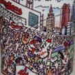 何年も前にこのマグカップを手に入れましたが、このスタイルの他のマグカップを見てきました。 一番下は、オハイオ州クリーブランドの Custom Edge Inc です。 どこにもそのページが見つかりません。 誰かこのアーティストのウェブサイトやインスタグラムを見つけるのを手伝ってくれませんか?