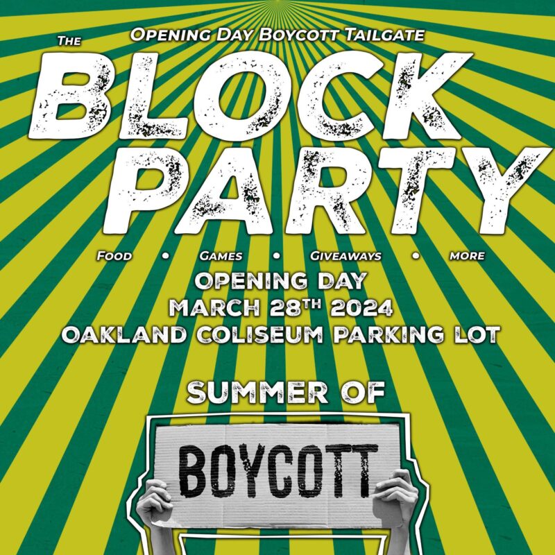 オークランドファンの皆さん、今週の宿題です。開幕日のブロックパーティーをできる限り宣伝しましょう! これを知り合い全員と共有してください。 それについてみんなに話してください！ 徹底的に宣伝してください！