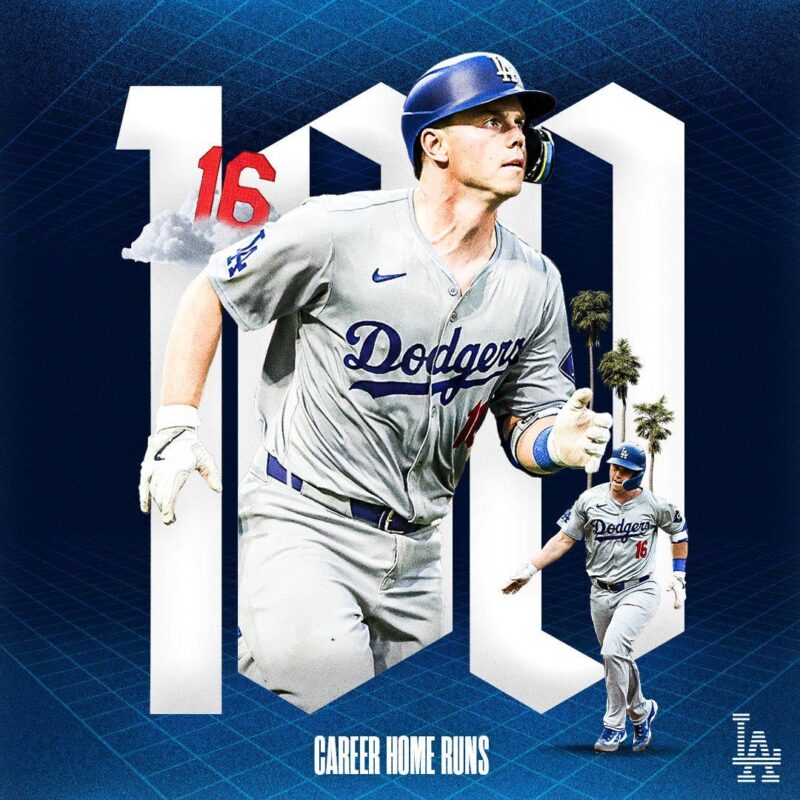[Dodgers] 通算100本塁打。ウィル、おめでとう！