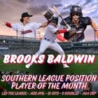 [Barons] ブルックス・ボールドウィンがAAサザンリーグの4月の月間最優秀選手に選ばれる