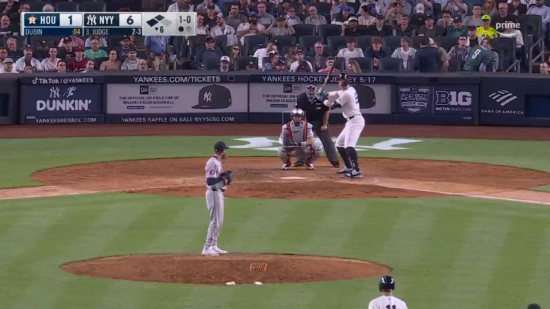 [Highlight] アーロン・ジャッジが打点二塁打で2点を奪い、ヤンキースが8対1で勝利